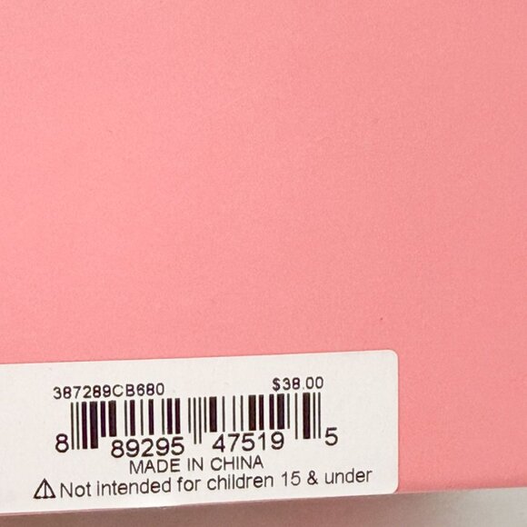 Betsey Johnson NWB Enchanted Pink Translucent Lucite Flower Pearl Lavender Earri - Picture 8 of 9